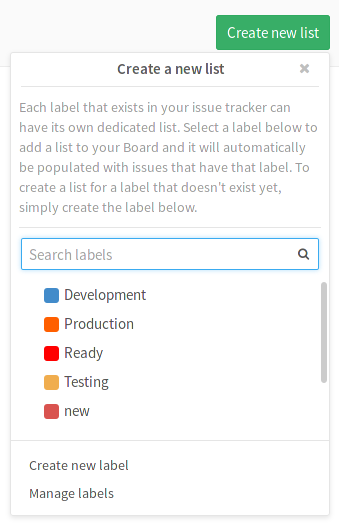 Issue Board welcome message